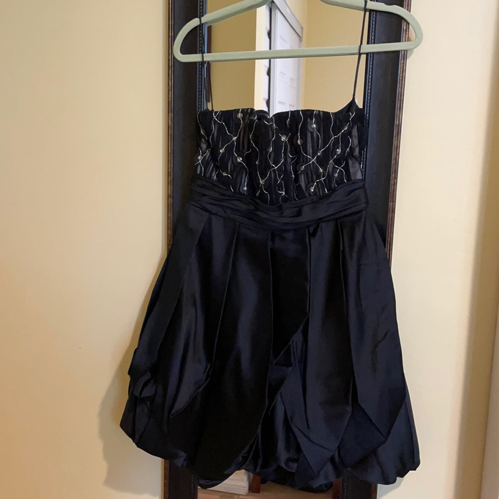 Black Alice + Olivia Strapless Dress